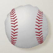 Aangepaste naam Rond Baseball-Sierkussen Kussen (Achterkant)