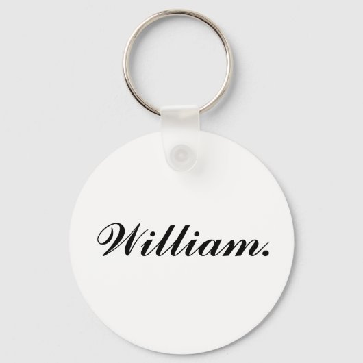 Aangepaste Naam Ronde Sleutelhanger voor Dagelijks (Voorkant)