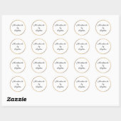 aangepaste naam ronde sticker (Vel)