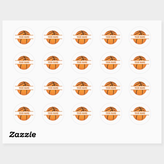 Aangepaste naam ronde sticker (Vel)