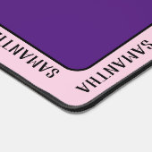 Aangepaste naam rondom gepersonaliseerd bureaumat (Hoek)