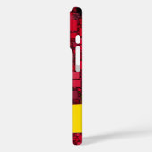 Aangepaste naam rood geel geometrische vormen text Case-Mate iPhone case (Achterkant / Links)