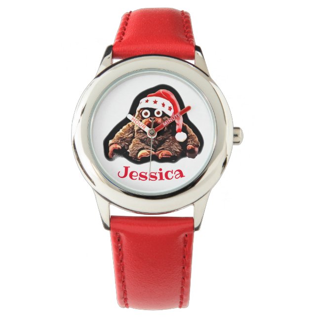 Aangepaste naam rood horloge (Voorkant)