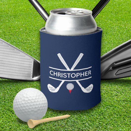 Aangepaste naam Rood Wit Blauw Golf Blikjeskoeler