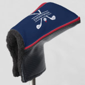Aangepaste naam: rood wit golfheadcover (3/4 voorkant)