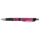 Aangepaste naam roos roze glitter ballerinas pen (Bodem)