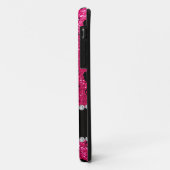 Aangepaste naam roos roze glitter figuurskatting Case-Mate iPhone case (Achterkant/links)