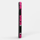 Aangepaste naam roos roze glitter figuurskatting Case-Mate iPhone case (Achterkant/rechts)