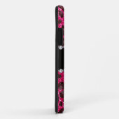 Aangepaste naam roos roze glitter leopard print Case-Mate iPhone case (Achterkant/rechts)