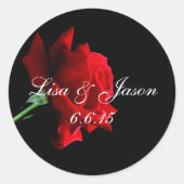 Aangepaste naam Roos Stickers (Voorkant)