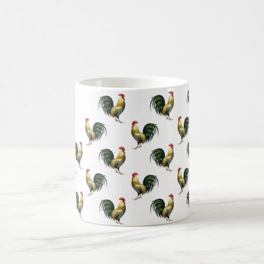 Aangepaste naam rooster patroon koffiemok (Center)