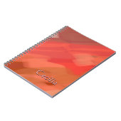 Aangepaste naam Rosy Pinks Shades of Blush Notitieboek (Linkerzijde)