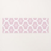 Aangepaste Naam  Roze 70s Confetti Lace Mandala Yogamat (Achterkant (horizontaal))