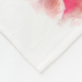Aangepaste naam Roze Amaryllis Flower Fleece Deken (Hoek)