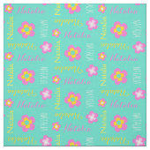 Aangepaste naam roze aqua-tekstweefsel afvlakken stof (Swatch)
