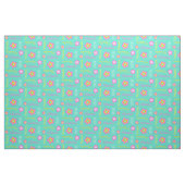 Aangepaste naam roze aqua-tekstweefsel afvlakken stof (Fat Quarter)