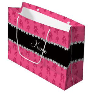 Aangepaste naam roze balletschoenen large cadeautasje