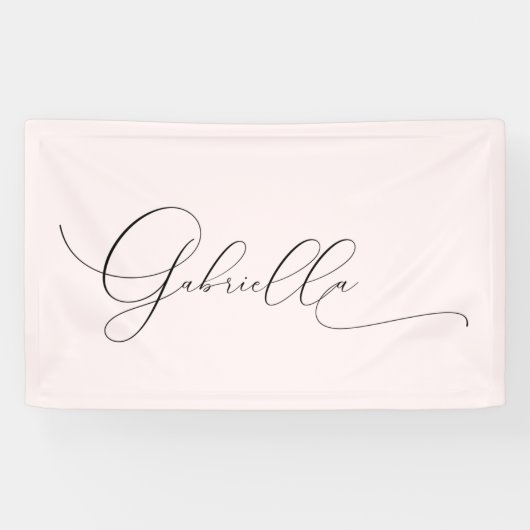 Aangepaste naam Roze Banner (Horizontaal)