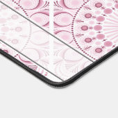 Aangepaste Naam  Roze Confetti Lace Mandala Tegel Bureaumat (Hoek)