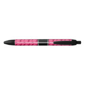 Aangepaste naam roze dachshunds zwarte inkt pen (Achterkant)