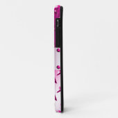 Aangepaste naam roze diamant bord staal Case-Mate iPhone case (Achterkant/links)
