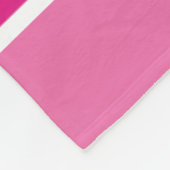 Aangepaste naam Roze en wit tennisracketpatroon Fleece Deken (Hoek)