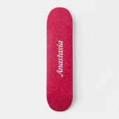 Aangepaste naam roze girly modern patroon persoonlijk skateboard (Voorkant)