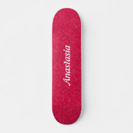 Aangepaste naam roze girly modern patroon persoonlijk skateboard