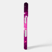Aangepaste naam Roze Glitter Case-Mate iPhone Case (Achterkant / Rechts)