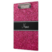 Aangepaste naam roze glitter klembord (Links)