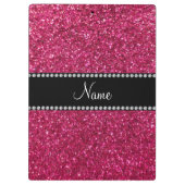 Aangepaste naam roze glitter klembord (Achterkant)