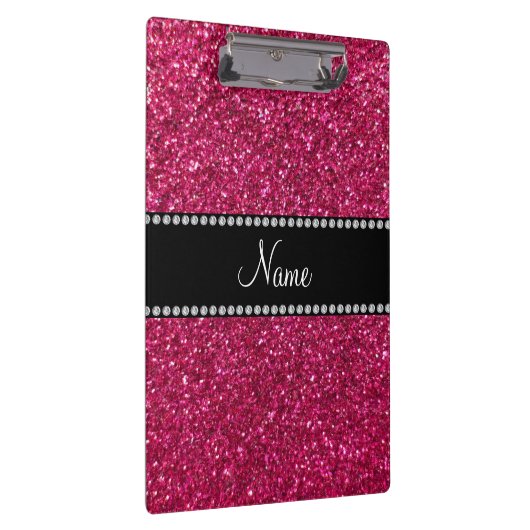 Aangepaste naam roze glitter klembord (Rechts)