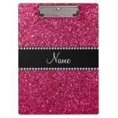 Aangepaste naam roze glitter klembord (Voorkant)