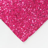Aangepaste naam roze glitter light grijze zebrastr fleece deken (Hoek)