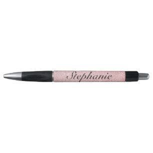 Aangepaste naam Roze glitter Sparkle Style Pen