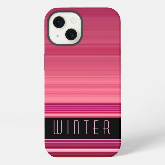 Aangepaste naam roze goud iPhone hoesje (Achterkant)