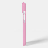 Aangepaste Naam Roze iPhone 15 Hoesje (Achterkant / Links)