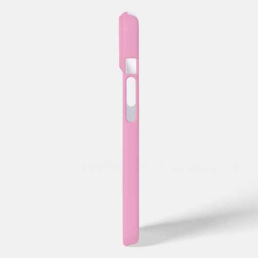 Aangepaste Naam Roze iPhone 15 Hoesje (Achterkant / Links)
