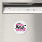 Aangepaste naam Roze kleine hartbreker Magneet (Insitu (Vaatwasser))