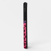 Aangepaste naam roze luipspatroon paarse boeg Case-Mate iPhone case (Achterkant/links)