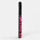 Aangepaste naam roze luipspatroon paarse boeg Case-Mate iPhone case (Achterkant/rechts)
