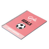 Aangepaste naam Roze meisjes met Doelstellingen Su Notitieboek (Linkerzijde)