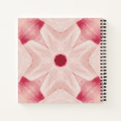 Aangepaste naam Roze Modern Floral Chic  Girly Notitieboek (Achterkant)