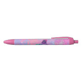 Aangepaste naam Roze/Paarse Galaxy Unicorn Pen (Bovenkant)