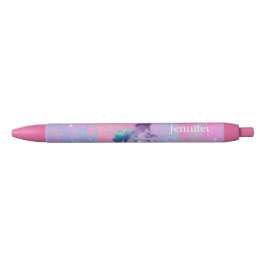 Aangepaste naam Roze/Paarse Galaxy Unicorn Pen