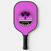 Aangepaste naam Roze Pickleball Paddle (Achterkant)
