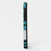 Aangepaste naam roze pinguïn zebra strepen Case-Mate iPhone case (Achterkant/links)