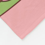 Aangepaste Naam Roze Retro Kerstboom Fleece Blank Deken (Hoek)