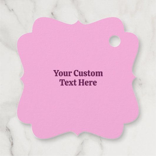 Aangepaste naam Roze Rodle Bedankjes Labels (Achterkant)