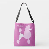Aangepaste naam Roze Rodle Crossbody Tas (Achterkant)